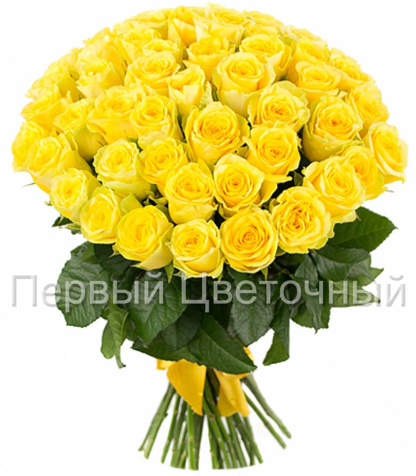 Букет из желтых роз (50, 60, 70 см. Россия) в Ставрополе