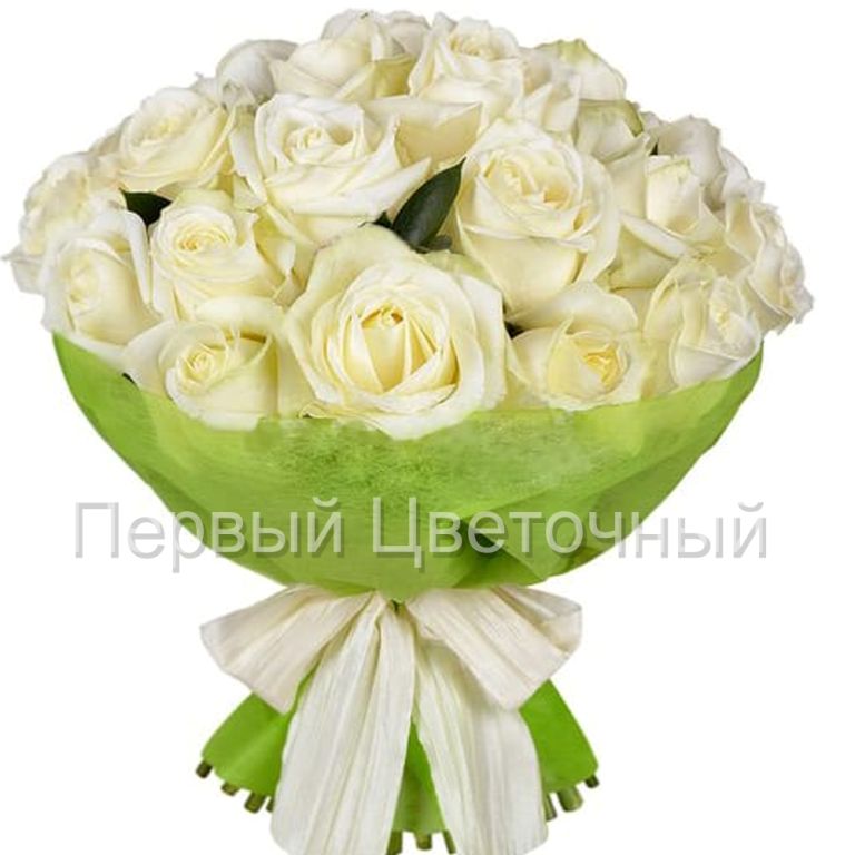 Букет белых роз "Аврора" в Ставрополе