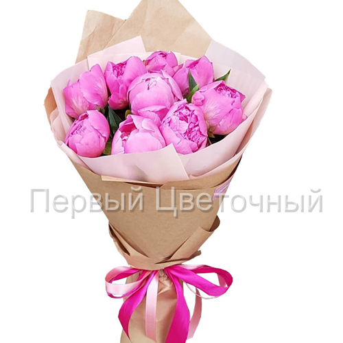 Розовые ароматные пионы в Ставрополе